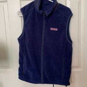 Navy Blue Vineyard Vines Full-Zip Vest
